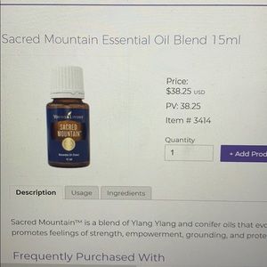 young living essential oil!